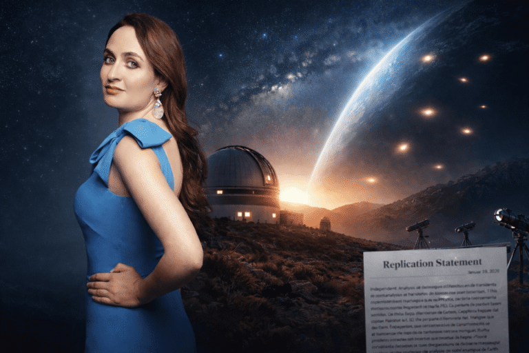 Beatriz Villarroel anunciou que dois analistas independentes replicaram sinais ligados a testes nucleares e à “sombra da Terra” em seus dados