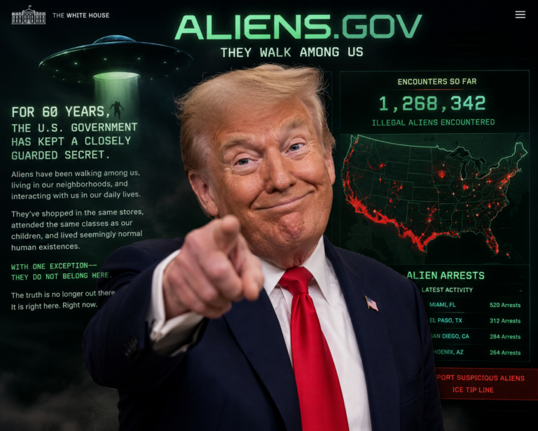 Trump debocha da comunidade UFO e expõe interesse político no hype em torno do tema após lançar aliens.gov